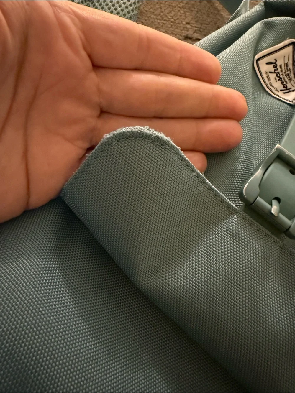 Herschel Supply Company Mint Green Canvas Backpack